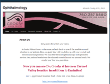 Tablet Screenshot of crosbyvisioncenter.com